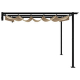 Gazebo 400 x 300 x 200 cm Taupe Polyester 4003976