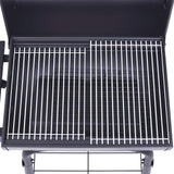 Charcoal BBQ Grill Smoker with Bottom Shelf Black 46649