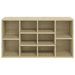 Shoe Bench Sonoma Oak 103x30x55 cm Engineered Wood 803293