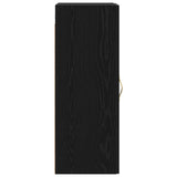 Wall Cabinet Black Oak 34.5 x 34 x 90 cm Engineered Wood 8010888