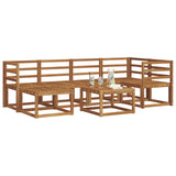 Outdoor Sofa Set 7 pcs Natural Solid Acacia Wood 3366657