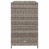 Garden Storage Cabinet Grey 83x45x76 cm Poly Rattan 365545