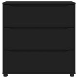 Storage Cabinet 80 x 31 x 81 cm Engineered Wood Black 888848