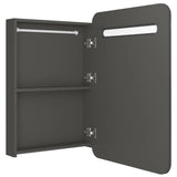 ZNTS LED Bathroom Mirror Cabinet Anthracite 60x11x80 cm 326510