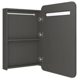 LED Bathroom Mirror Cabinet Anthracite 60x11x80 cm 326510