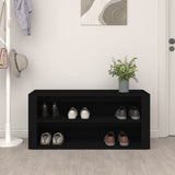 Shoe Rack Black 100x35x45 cm Engineered Wood 816905