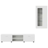 TV Cabinet Set with Drawer FLORIN 3 pcs White Engineered Wood 3397924