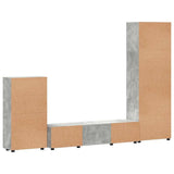 TV Cabinet Set FLORIN 3 pcs Concrete Grey Engineered Wood 3397957