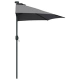 Garden Parasol Anthracite 294 x 150 x 223 cm 42003261