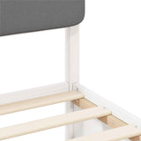 Bed Frame with Upholstered Headboard Light Grey 90 x 190 cm 877668