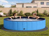 Pool Ground Mat 25 pcs 292 cm Round EVA Foam Black 42042636