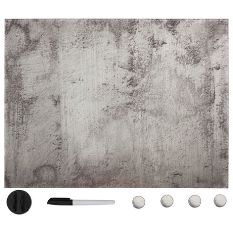 Wall Mounted Magnetic Board Glass 80x60 cm 285390