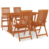 Garden Dining Set Reddish-brown Solid eucalyptus wood Medium 3087338