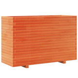 Garden Planter Wax Brown 110x40x72.5 cm Solid Wood Pine 3282601