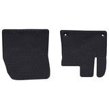 Car Mat 2 pcs Black Rubber 42029121