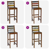 Bar Stools 2 pcs Solid Reclaimed Wood 245800