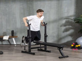 Adjustable Weight Bench, Foldable Bench, with Barbell Rack, Black T3398P349219