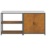 Kitchen Storage Set HATTEM 2 pcs Rusty Steel 3392658