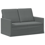 Sofa Set 2 pcs Dark Grey Fabric 3433135