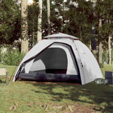 ZNTS Camping Tent Dome 4-Person White Blackout Fabric Quick Release 4004245