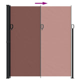Retractable Side Awning Brown 220x500 cm 4004479