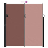 Retractable Side Awning Brown 220x300 cm 4004374