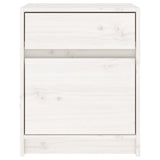 Bedside Cabinet White 40x31x50 cm Solid Pinewood 808125