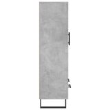 Highboard Concrete Grey 69.5x31x115 cm Engineered Wood 830352