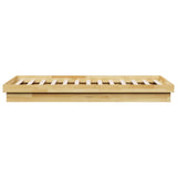 Bed Frame Without Mattress 90x190 cm Solid Oak Wood 851972