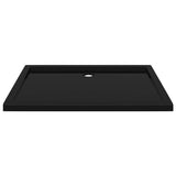 Rectangular ABS Shower Base Tray Black 70x100 cm 148915