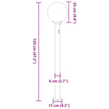 Bollard Lights with Sensor 3 pcs 120 cm Stainless Steel IP44 4006102
