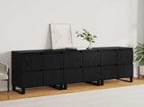 Sideboard 3 pcs Black Oak 60 x 35 x 70 cm 3394577