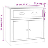 Sideboards 2 pcs Smoked Oak Engineered Wood 3185268