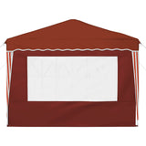 Pop-up Party Tent 288 x 288 x 245 cm Terracotta Oxford Fabric 42019765
