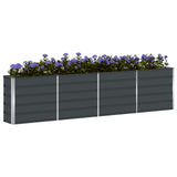 Planter Anthracite 320 x 40 x 75 cm Steel 42018191