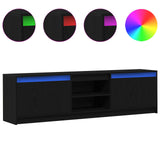 TV Units 2 pcs Black 180 x 34 x 50 cm Engineered wood 3378506