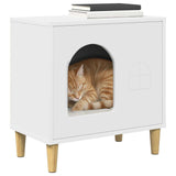 Cat House White 51 x 30 x 52 cm Engineered Wood 8000662