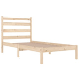 Bed Frame without Mattress Solid Wood Pine Single 3103613