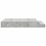 Storage Bed Frame Concrete Grey 160 cm Engineered Wood 3335656