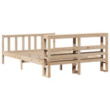 Bed Frame without Mattress 160x200 cm Solid Wood Pine 3305765