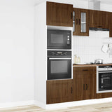 Oven Cabinets 2 pcs Kalmar Brown Oak Engineered Wood 3315038