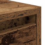 ZNTS Wall-mounted Bedside Cabinets 2 pcs Old Wood 38x34x40 cm 861262