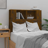 Headboard Cabinet Smoked Oak 100x18.5x102.5 cm 817264