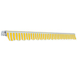 ZNTS Folding Awning Manual Operated 400 cm Yellow/White 275574
