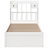Bed Frame without Mattress White 90x200 cm Solid Wood Pine 3323504