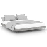 Bed Frame without Mattress Grey Sonoma 200x200 cm Engineered Wood 832219