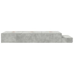 Storage Bed Frame with Door Concrete Grey 236.5 x 90 x 31.5 cm 3335608