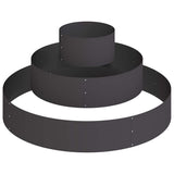 Garden Planter Black 120 x 120 x 20 cm Cold-rolled Steel 873655