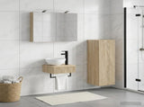 Bathroom Cabinet Set 4 pcs Sonoma Oak Engineered Wood 3407361
