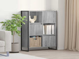 Book Cabinet Grey Sonoma 68 x 30 x 108.5 cm Engineered Wood 886543
